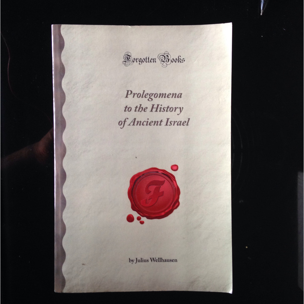Prolegomena to the History of Ancient Israel. Forgotten Books. buku import