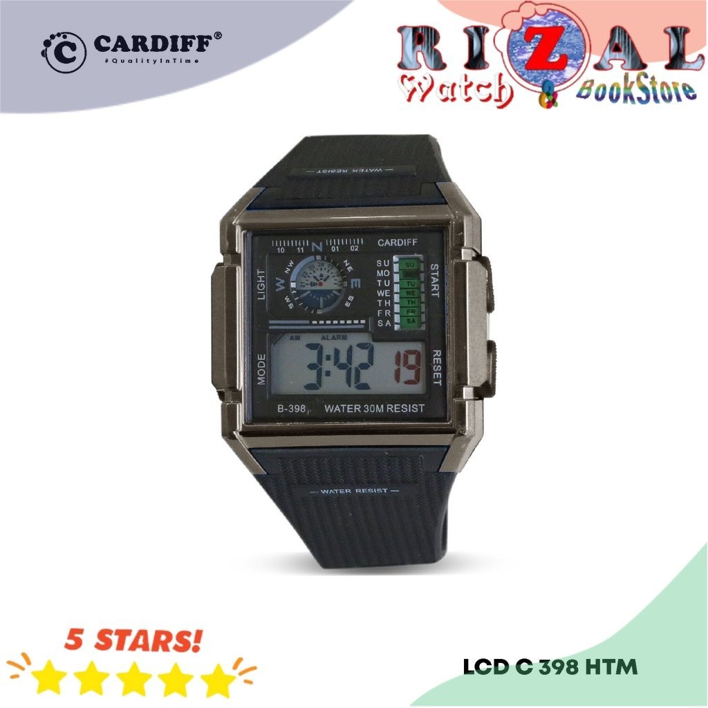 Terlarisss JAM TANGAN SPORT COWOK CARDIFF 398 SERIES