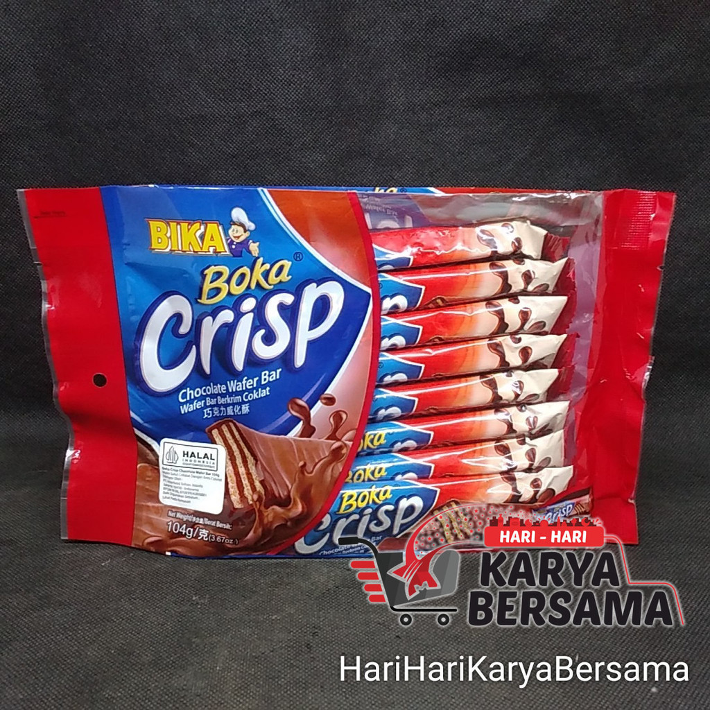 

BIKA BOKA CRISP MINI CHOCOLATE WAFER BAR 104GR