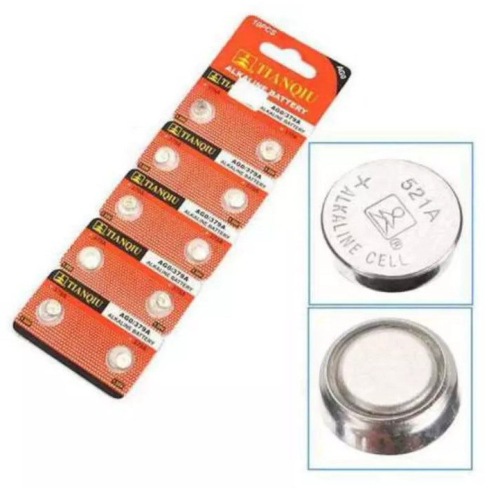 LR521 Batre Battery Baterai Jam Tangan Coin SR 521 L521F 384 AG0 1.5V