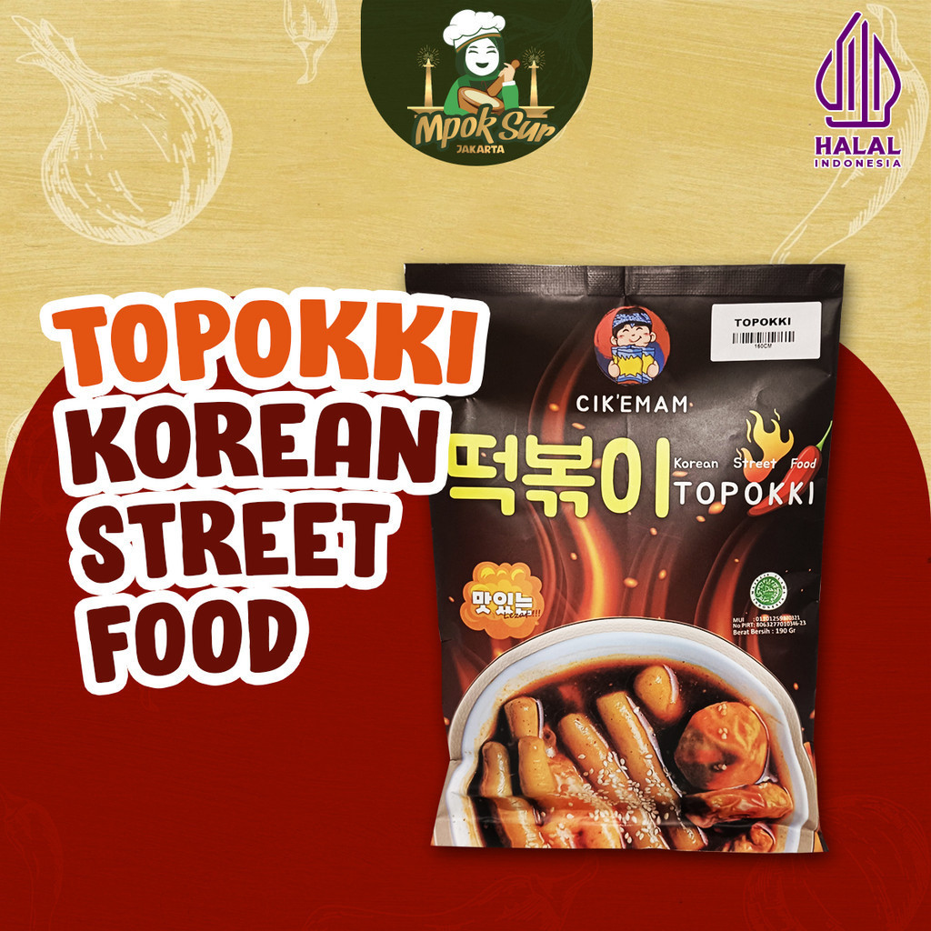 

Mpok Sur - Topokki Instan Halal Cikemam Tteokbokki Korean Food Instant