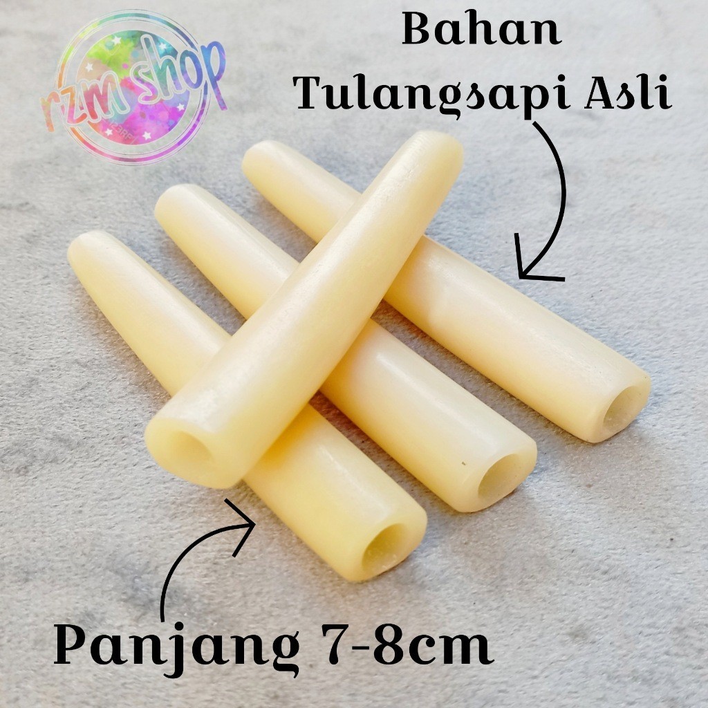 pipa once padud cangklong tulang sapi polos pendek 10 CM