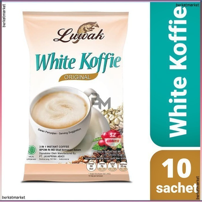 

Luwak Kopi White Koffie Sachet isi 10s