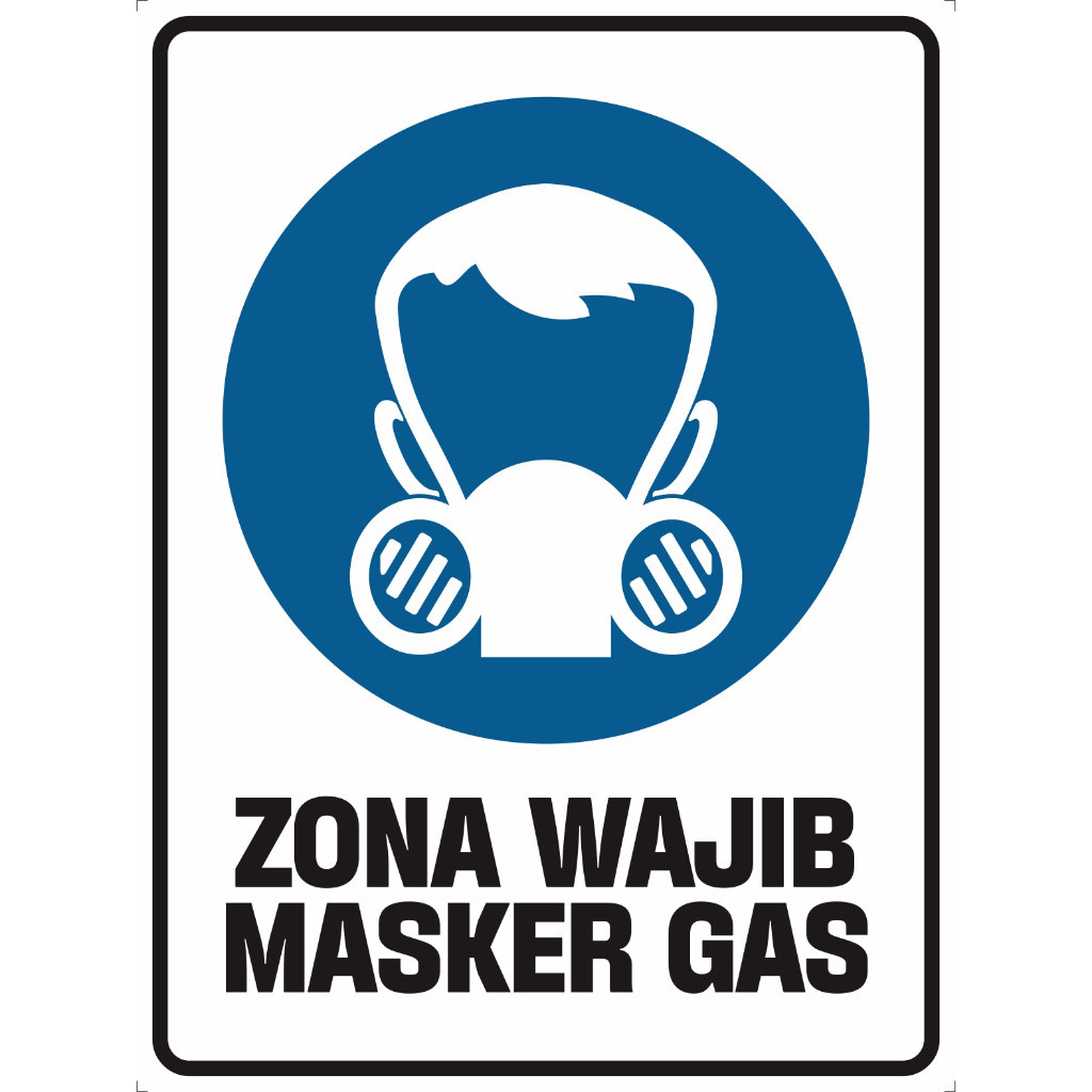 

STICKER & ACP SIGN RAMBU K3 SAFETY ZONA WAJIB MASKER GAS