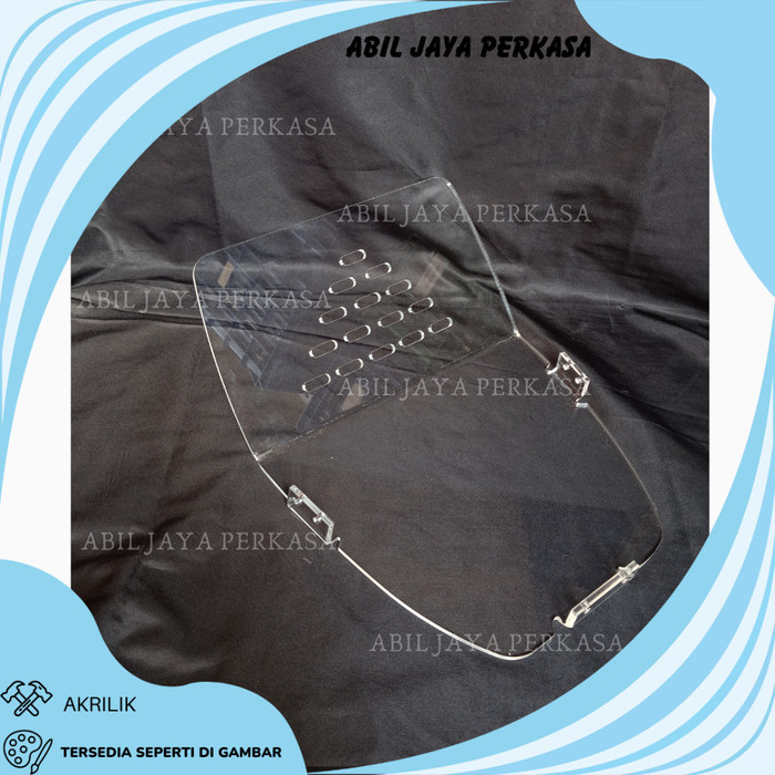 DOWNDRAFT PCX 150 TUTUP SKAT BAGASI TEBAL 5 MILI SEKAT BAGASI PEMISAH BOX BAGASI TRANSPARAN AKRILIK 