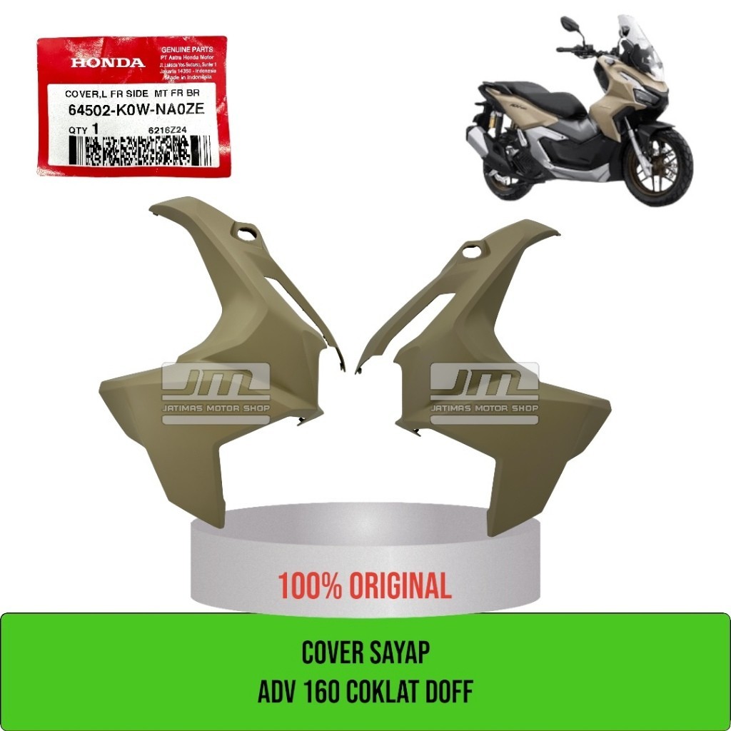 Cover sayap adv 160 coklat doff 64501-K0W-NA0ZJ 64502-K0W-NA0