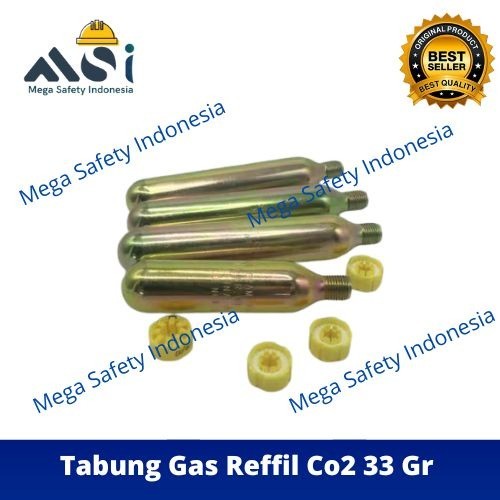 IY78JH Tabung Gas Co2 33gram Refill For Inflatable Life Jacket + Pill
