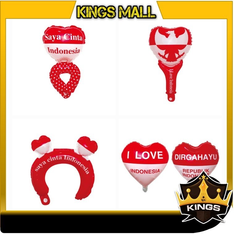 KINGs - 6333 Balon Dirgahayu Indonesia / Balon HUT RI 17 Agustus / Balon Kemerdekaan 17 Agustus