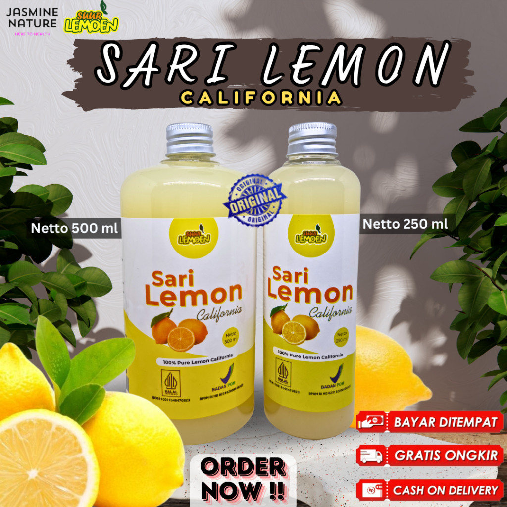 

Sari Lemon Fresh 100% Air Lemon Murni untuk Diet dan Detox Pure Lemon California _cornera