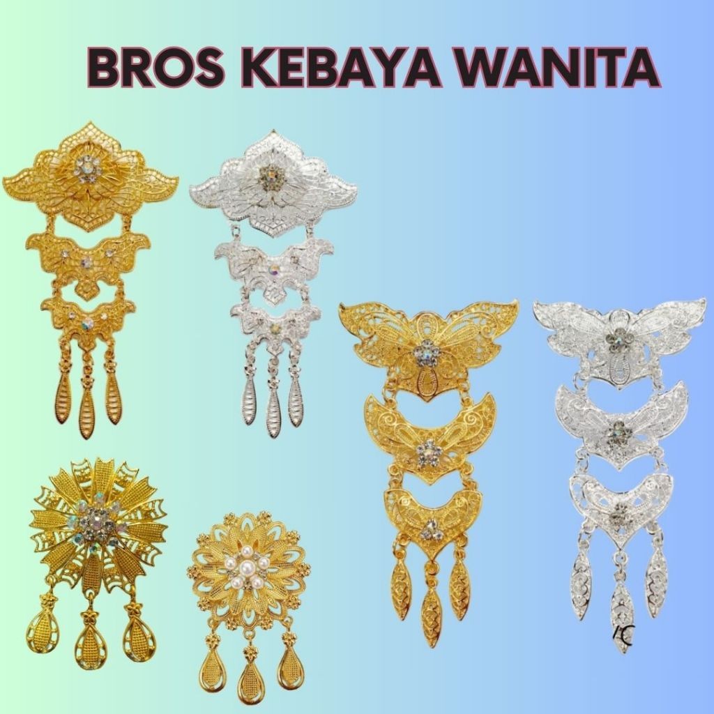 Brooch/Brobros cantik / Bros unik/ bros manis / bros gemas / bros mewah / brosklasik / Bros Wanita H