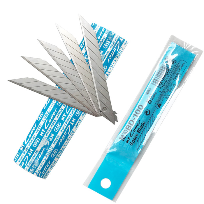 

NT BD-100 Japan cutter Spare Replacement Blade small art blade 9mm 30 degrees 50blades/Pack professionnel blade