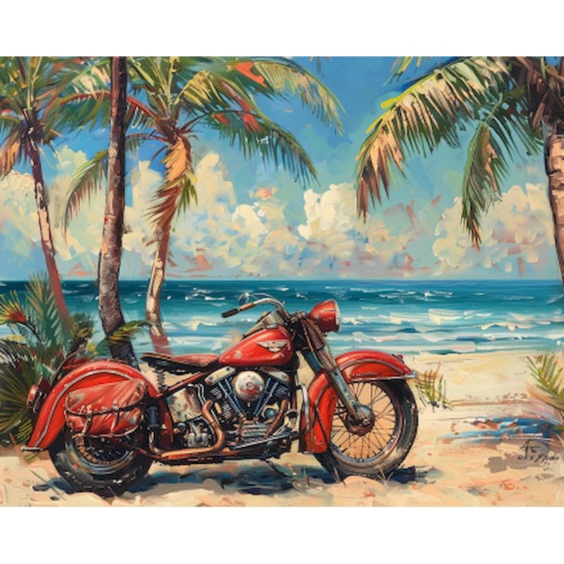 

Paint By Numbers Motorcycle Scenery Pictures For Adults On Canvas Landscpae Coloring Drawing Oil Paintings By Number