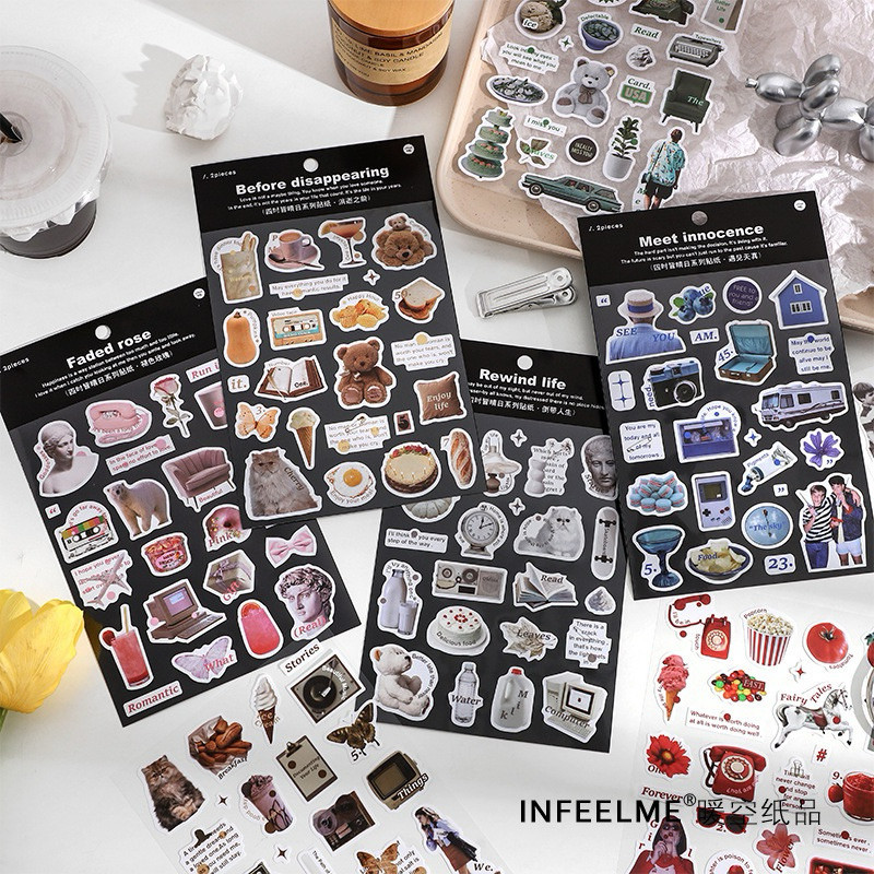 

Journamm.id Stiker Perekat Diri Infeel.Me Seri All Seasons Sunny 4 Jenis Stiker Dekoratif Bahan Buku Pegangan Sederhana dan Segar