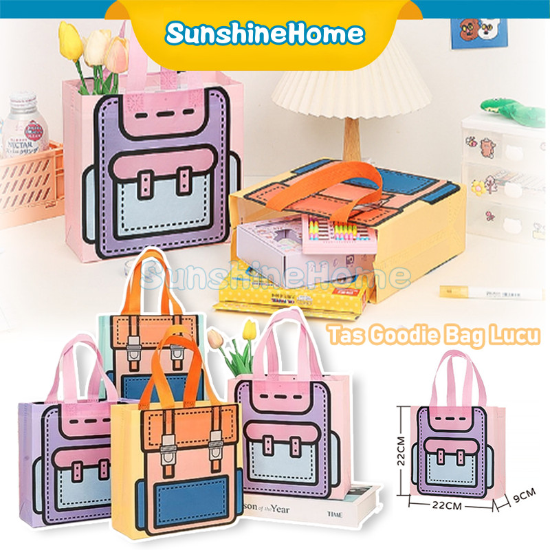 

Tas Goodie Bag Spunbond Non Woven Shopping Goodiebag Souvenir Gift Kantong Hampers Goodie Bag Tas