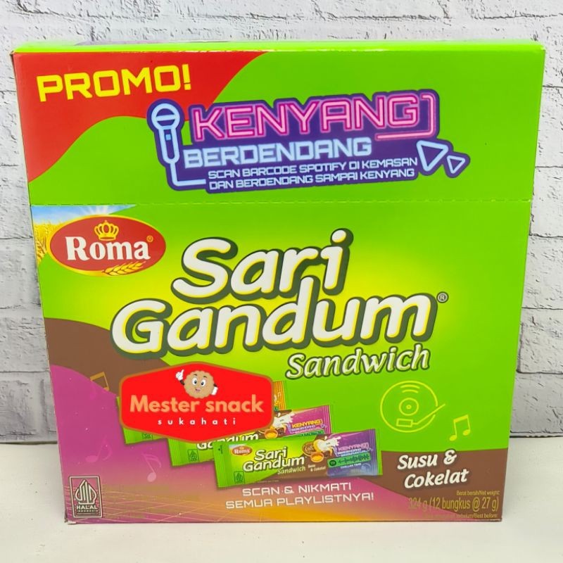 

Roma Sari Gandum Sandwich Coklat (BOX)