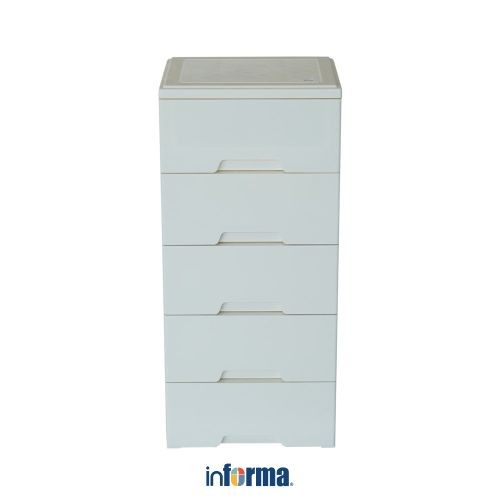 INFORMA IVY LACI PENYIMPANAN 5 TINGKAT - IVORY LACI KABINET SERBAGUNA CABINET PENYIMPANAN INDOOR