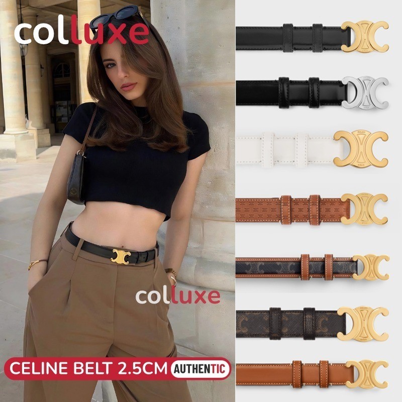 CELINE TRIOMPHE Women's Belt 2.5cm women's belt women's belt