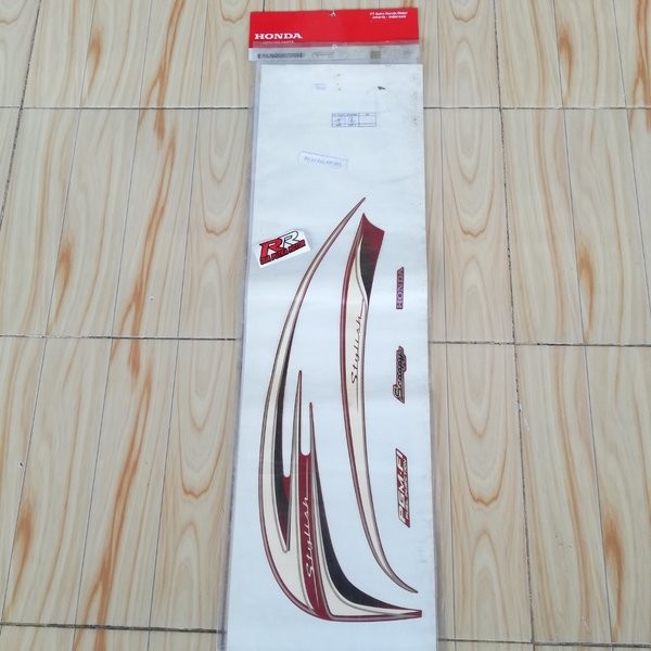 stripe grafik graphic sticker striping body bodi kiri original ori honda scoopy scopy fi stylish tah