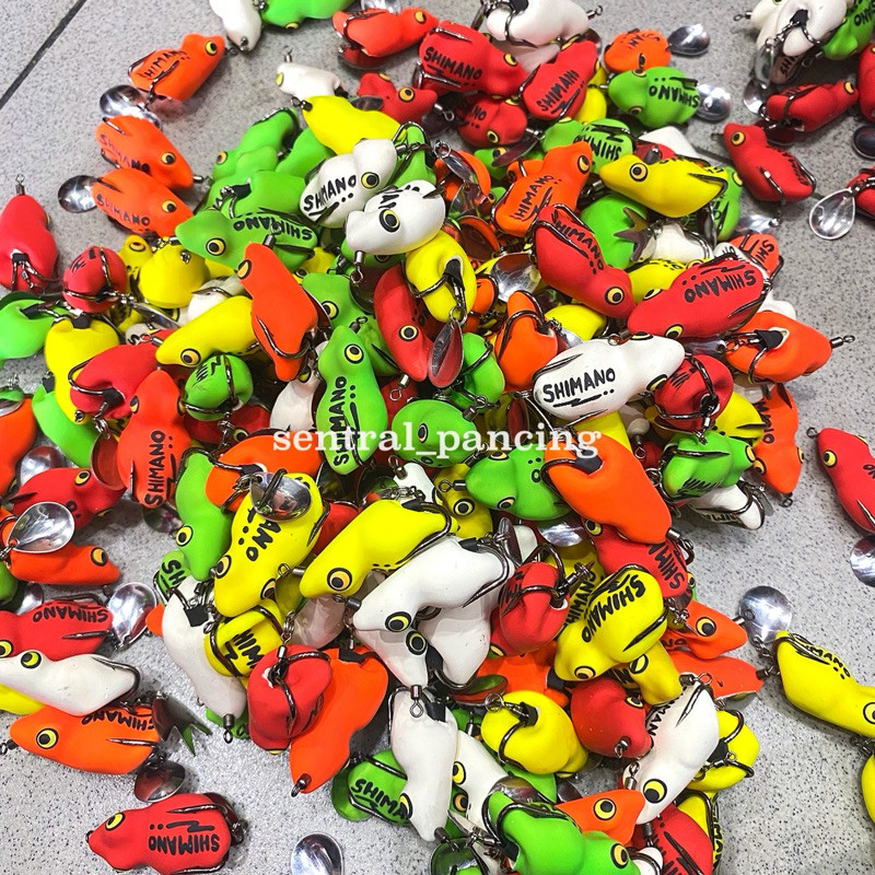 GROSIR CASTING UMPAN KODOK GABUS SOFT FROG COLORFULL RANDOM