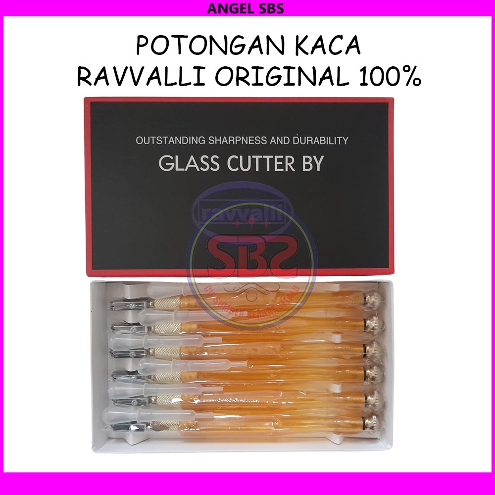 RAVVALLI Pemotong Kaca Ravvalli Original Asli Alat Pemotong Kaca Original Murah Glass Cutter Pisau K