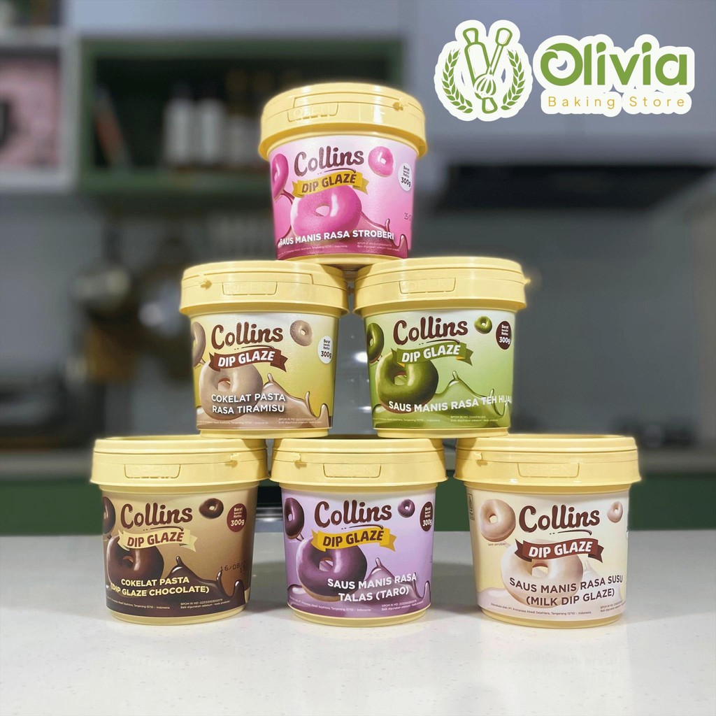 

Collins Dip Glaze Donut Ropang Selai Kue 300 Gr