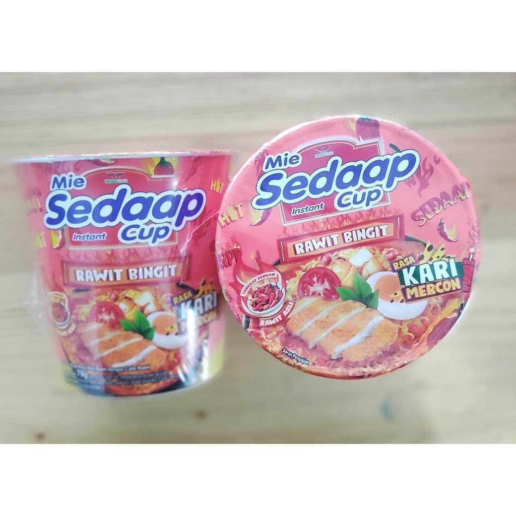 

Mie Sedaap Cup Rasa Kari Mercon 79 gr PCS