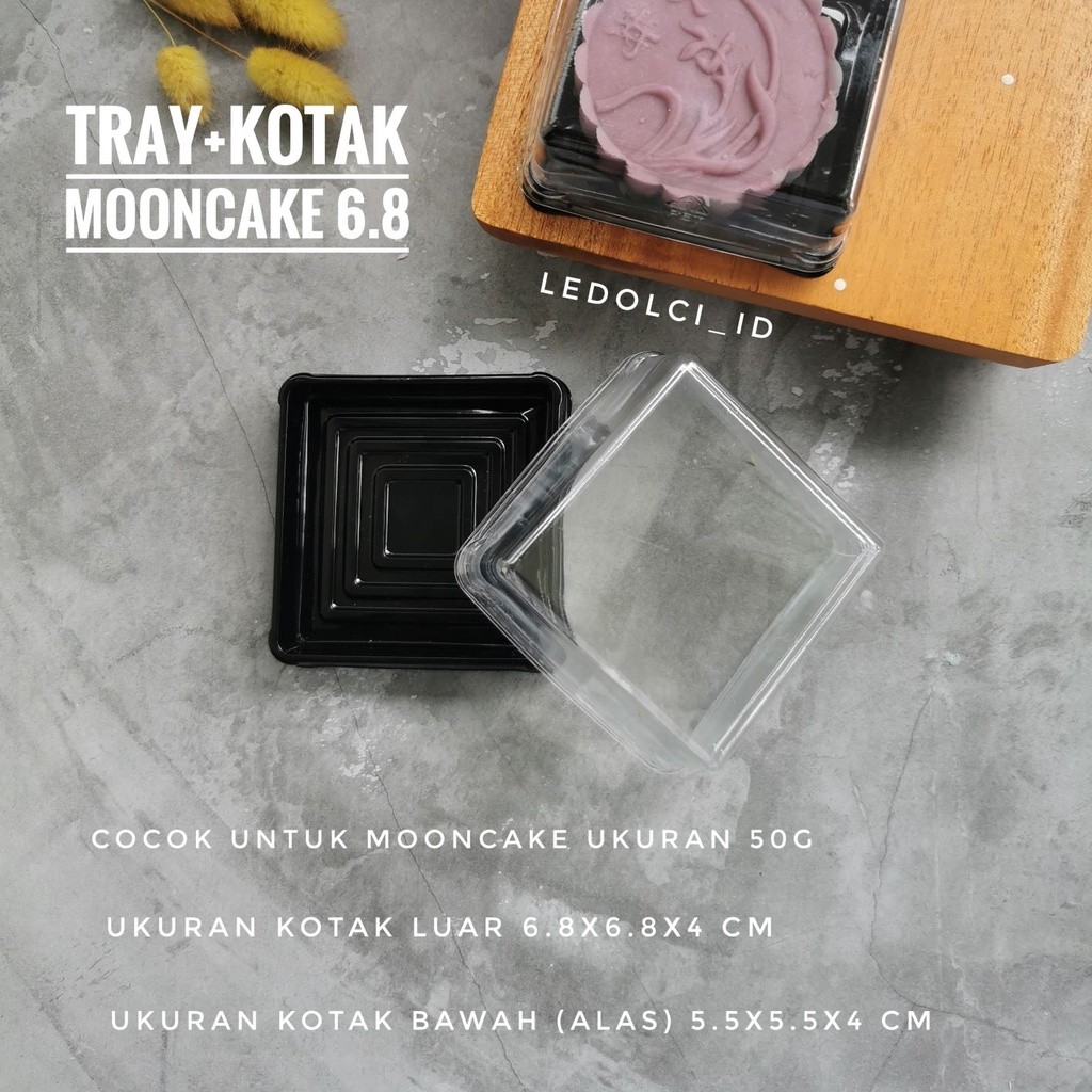 

10 PCS TRAY MOONCAKE MIKA KUE BULAN 50 GRAM - 6.8 KOTAK DG TUTUP