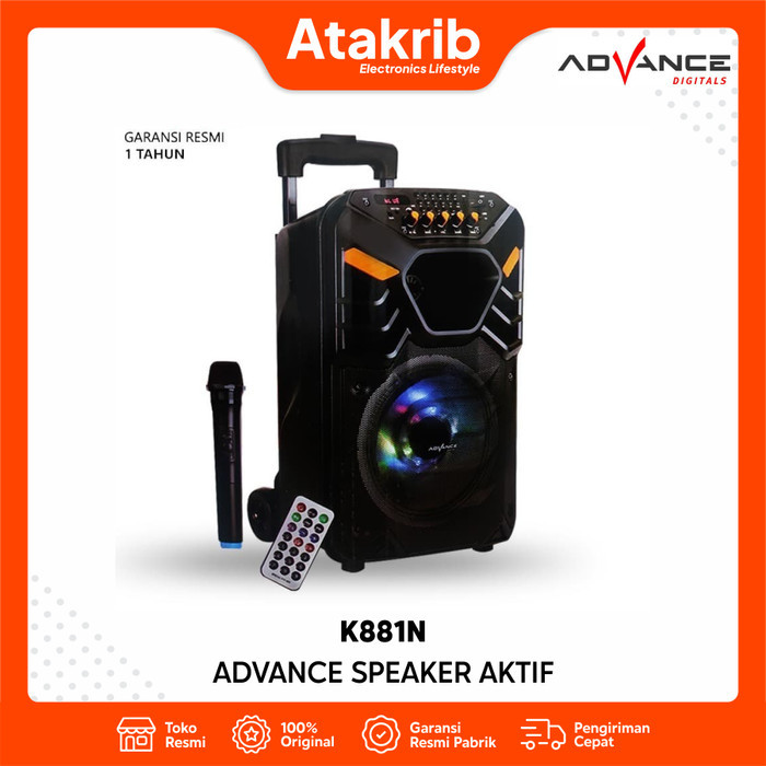 ADVANCE SPEAKER AKTIF K881N Speaker Bluetooth Portable
