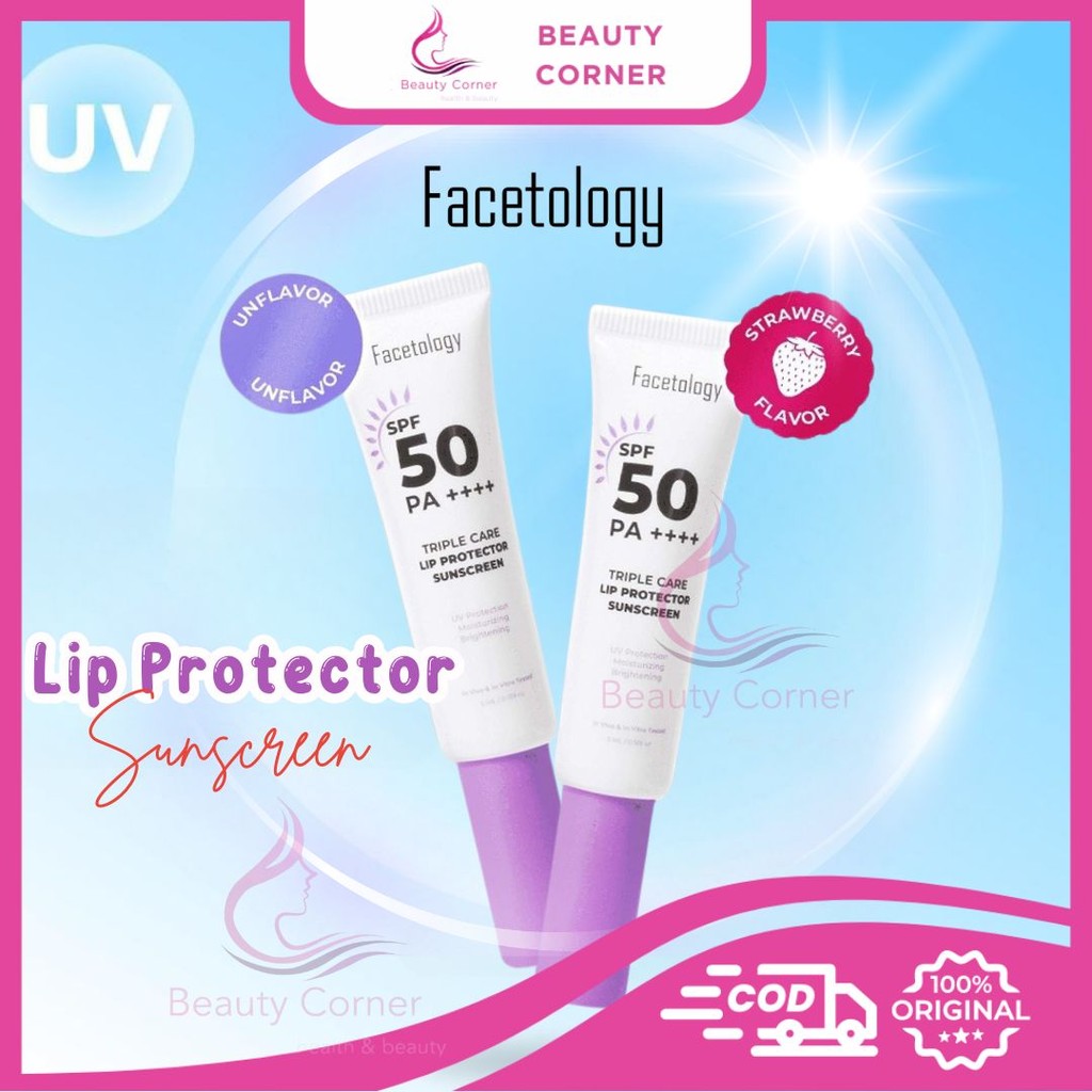 Facetology Triple Care Lip Protector Sunscreen SPF 50 PA++++