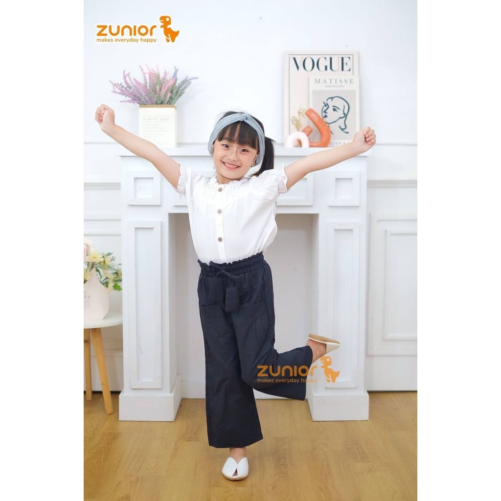 ✨READY✨ -CELANA KULOT ANAK PEREMPUAN PREMIUM ZUNIOR PANTS - Mint Green, S