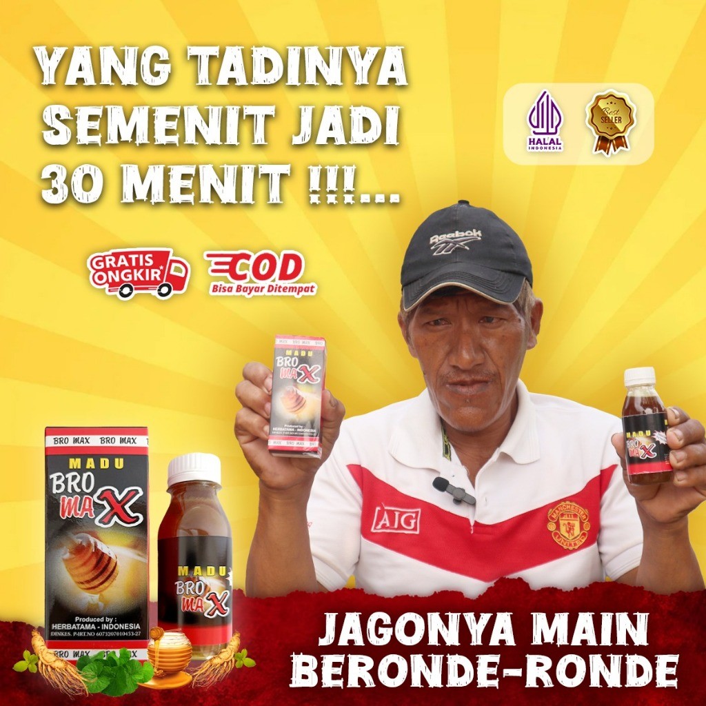 

Madu Bromax botol besar 175gr asli dengan ginseng