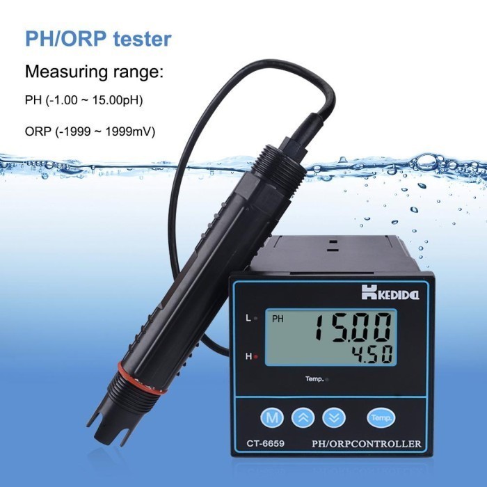 Kedida CT6659 PH ORP Controller Meter Water Kontroler Tester CT-6659