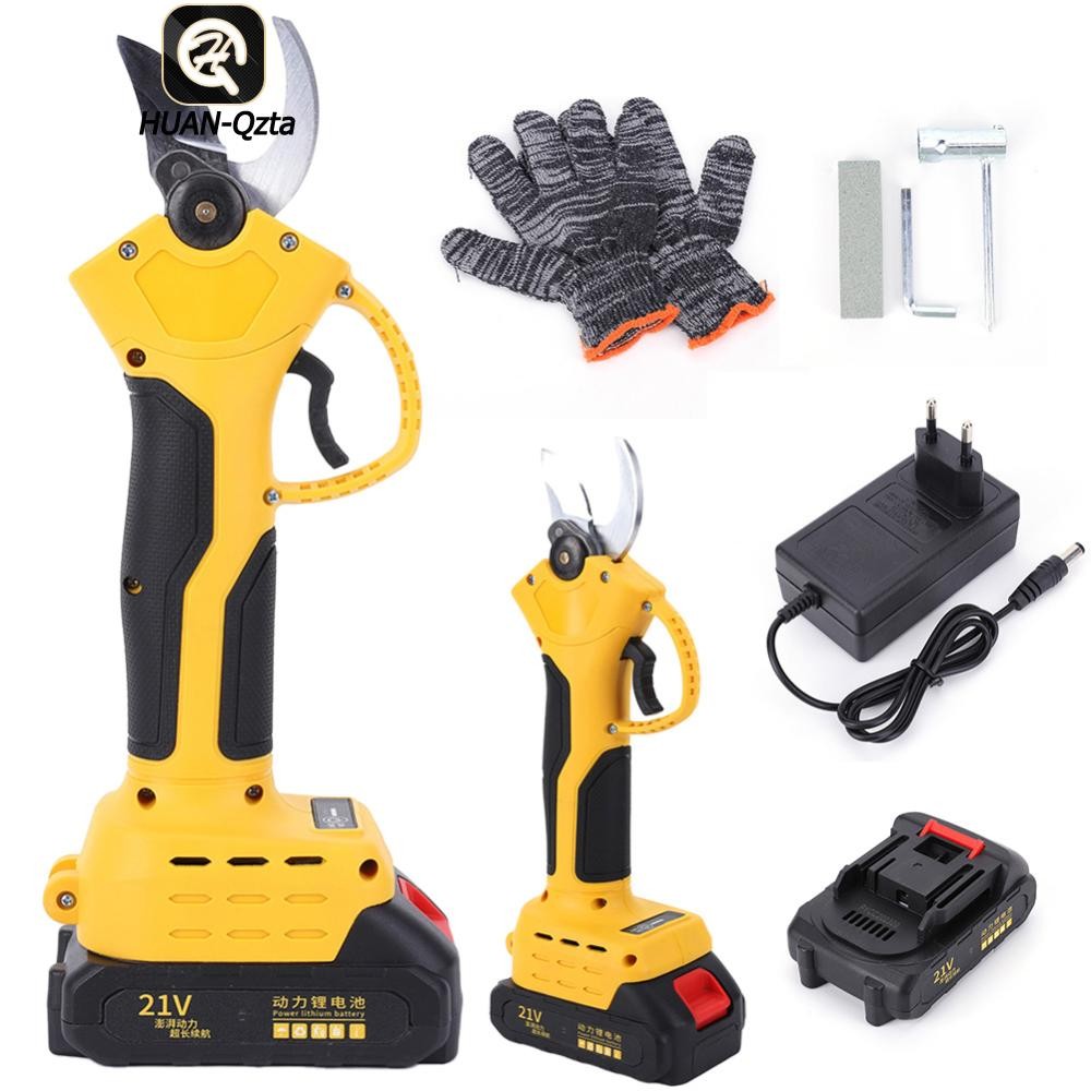 Cordless Electric Pruner Electric Pruning Shears with Battery Rechargeable Pruning Shears Scissor Cu