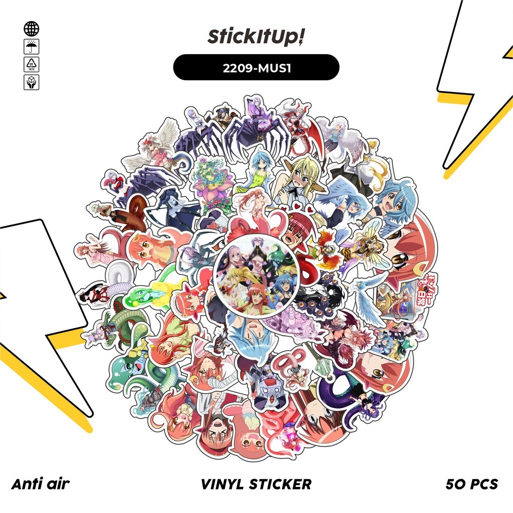 

COD✨ 50 Pcs Stiker ANIME SERIES MONSTER MUSUME CHARACTER MIX 01 Lucu Anti Air Untuk Dekorasi Notebook Sepeda Skateboard Handphone DIY