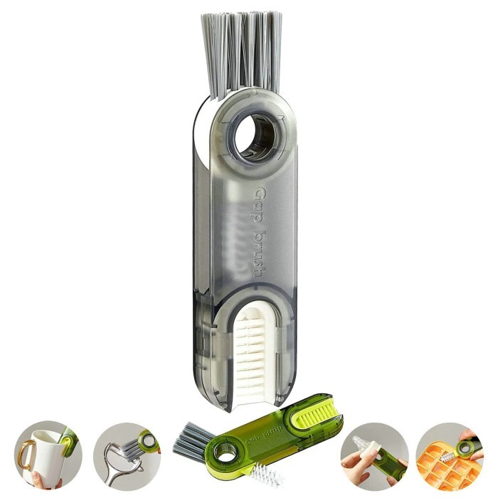 

Sikat Cuci Pembersih Sudut Mulut Gelas Tutup Botol Susu 3in1 Gap Brush - Hitam