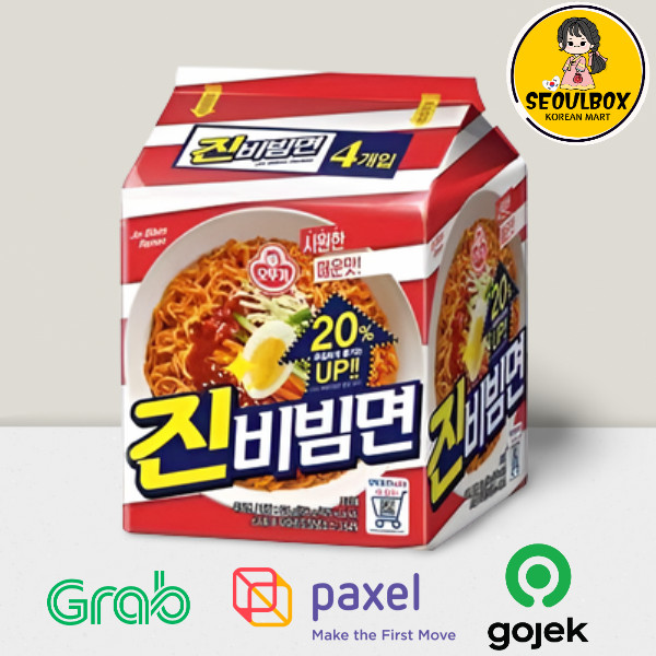 

Ottogi Jin Bibim Ramen 624g - Mie Dingin Pedas Made In Korea