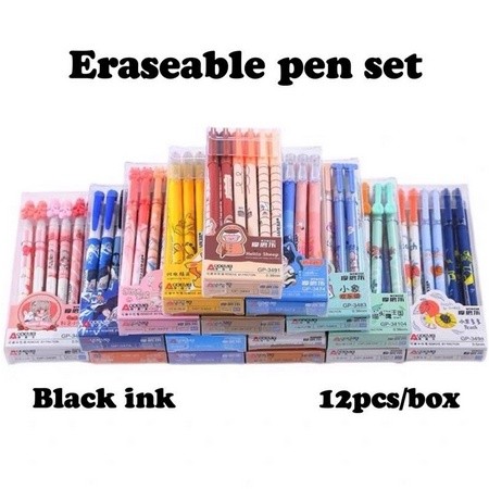 

UG (12pcs) pena bisa hapus/pen gel hapus/erasable pen/pen hapus lucu fancy