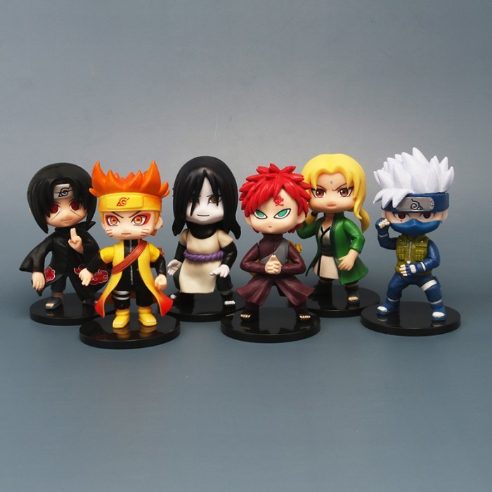 Figure Naruto Chibi isi 6 Tsunade Kakashi Itachi Orochimaru Gaara STZ