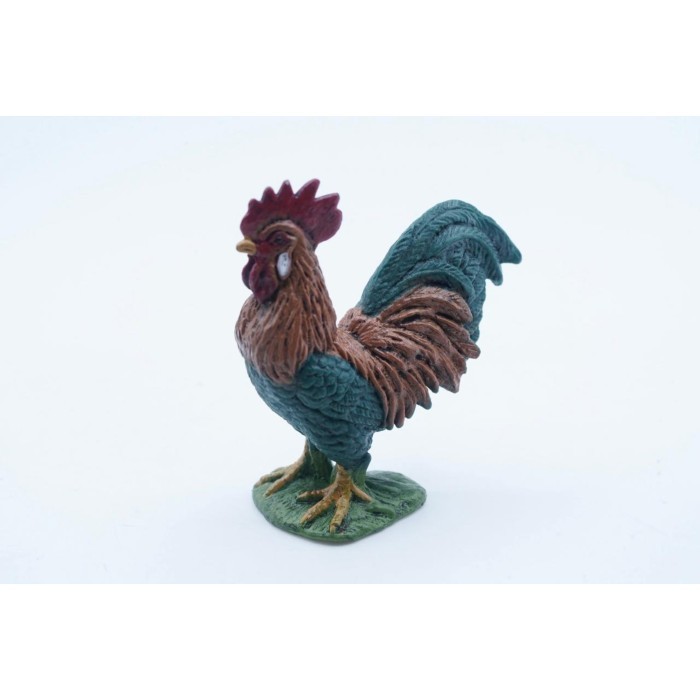 KORI Rooster Chicken Ayam Jago Mainan Figure Binatang Miniature Hewan Animal Figurine Pajangan Actio