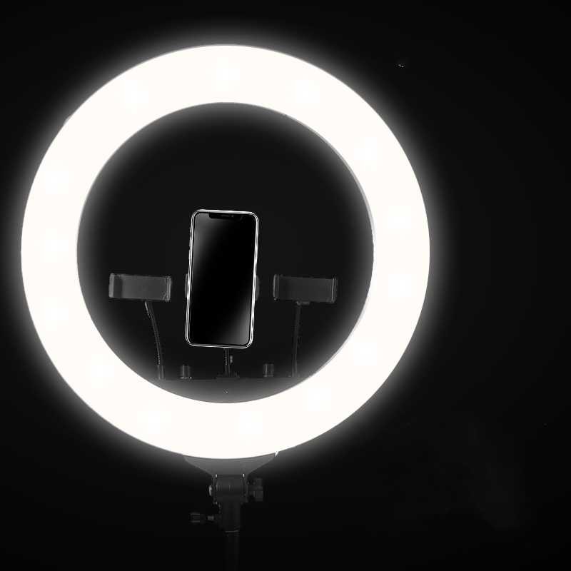 

B-Light Lampu Halo Ring Light 18 Inch 3in1 Color with 3 Phone Holder - LJJ-18