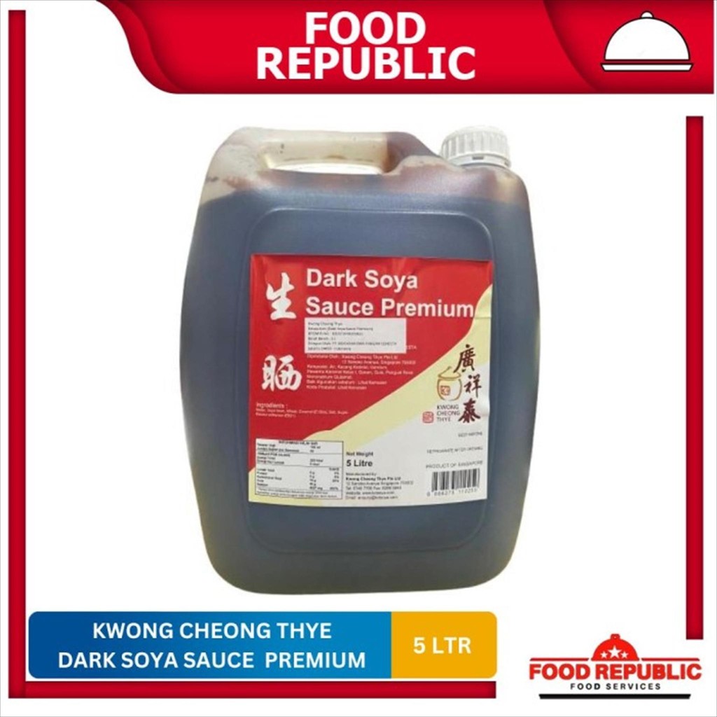 

KCT Kwong Cheong Thye Dark Soya Sauce Premium/ Kecap Hitam 5ltr Import