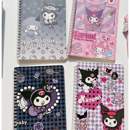 

Buku Tulis Sekolah A5 Sanrio Kuromi Anak Note Book Catatan Harian NF