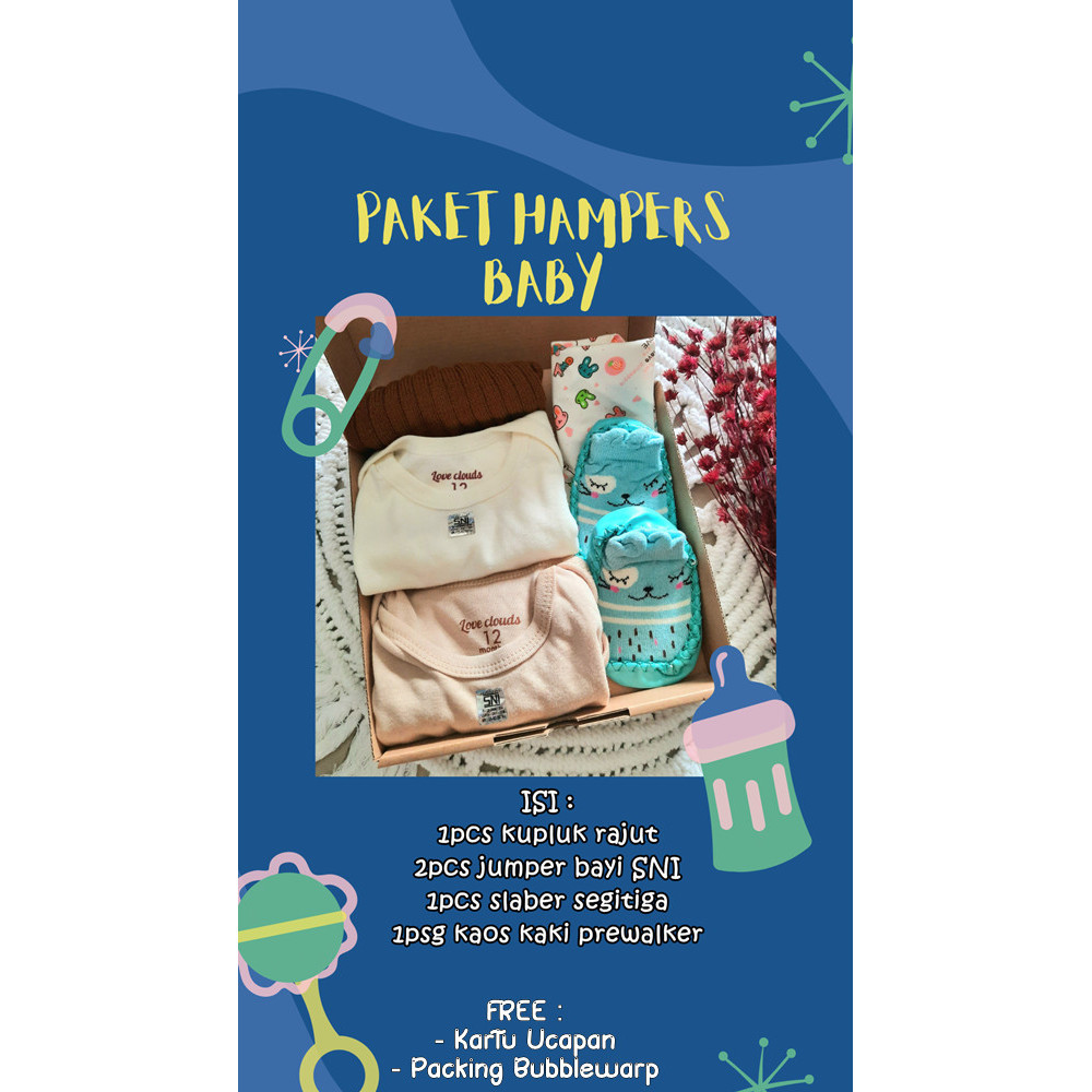 

DISKON Hampers Bayi | Newborn Baby Gift Set Unisex| Kado Lahiran Bayi Muffin - WHITE-CREAM