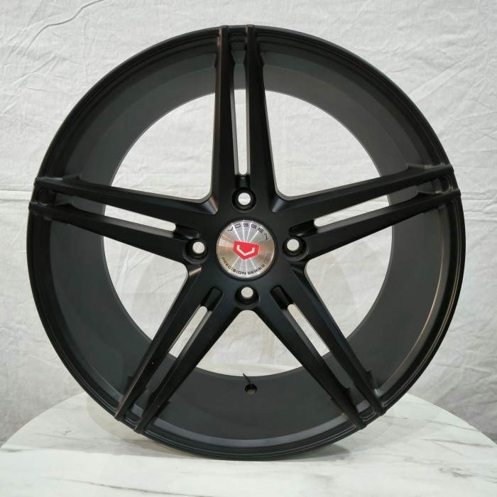 4p velg  Vossen 17x7.5 4H 114.3 Et30 Matt Black Ring 17 r17 LEBAR 7,5 inci Lobang 4 Mobil Kijang LGX