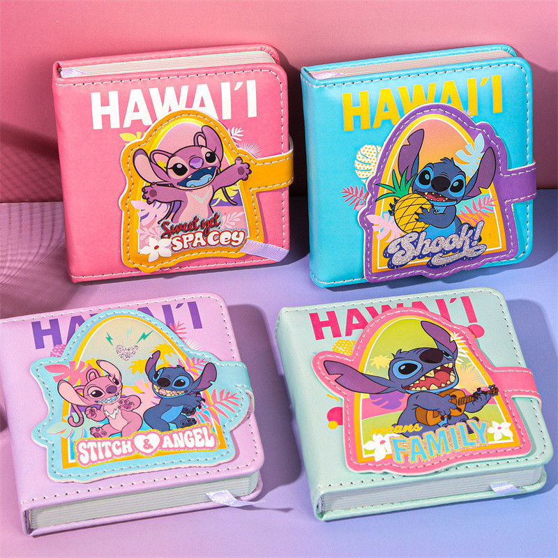

Stitch Mini Square Magnetic Buckle Book Color Inner Page A Variety Of Patterns Notebook Cartoon Cute Student Notebook Wholesale