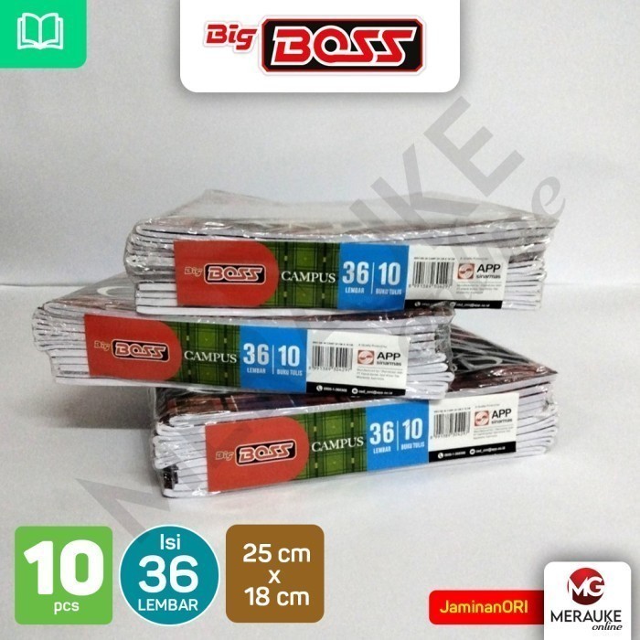 

HJK Buku Tulis BigBoss Campus 36 Lembar Cover Acak