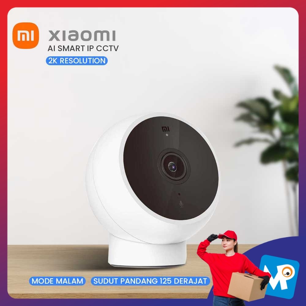 Kamera CCTV dengan Sensor Gerak - Xiaomi Mijia AI Smart IP Camera CCTV 2K