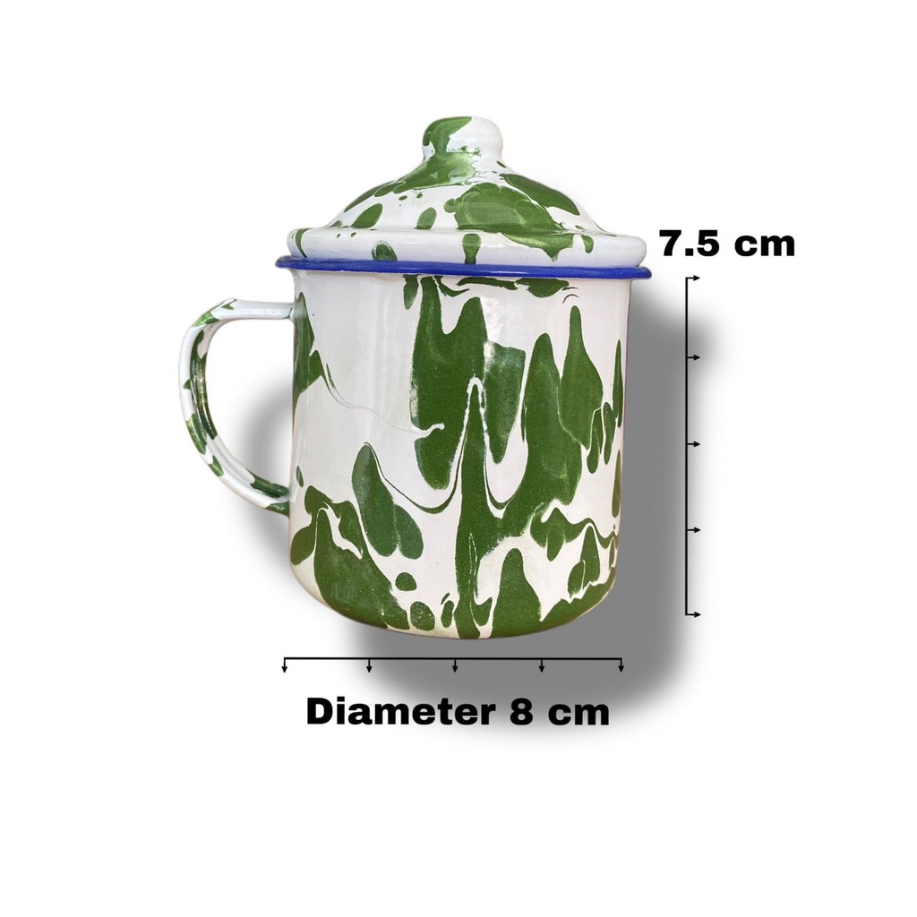 Mug Blirik 8 cm Golden Leaf