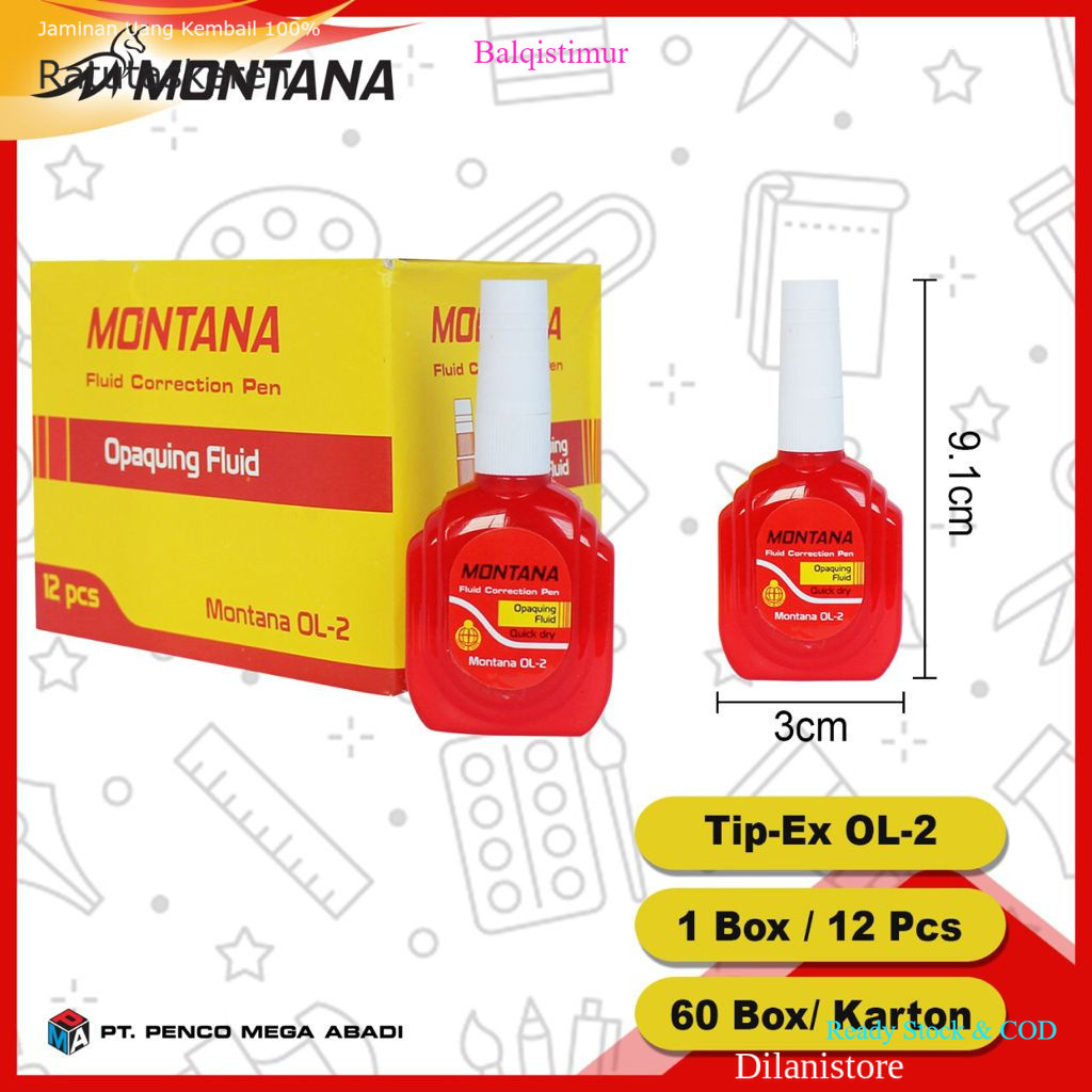 

BALQIS STARK CORRECTION PEN / TIPE X / TIPE EX / TIP EX MERAH CAIR READY STOK