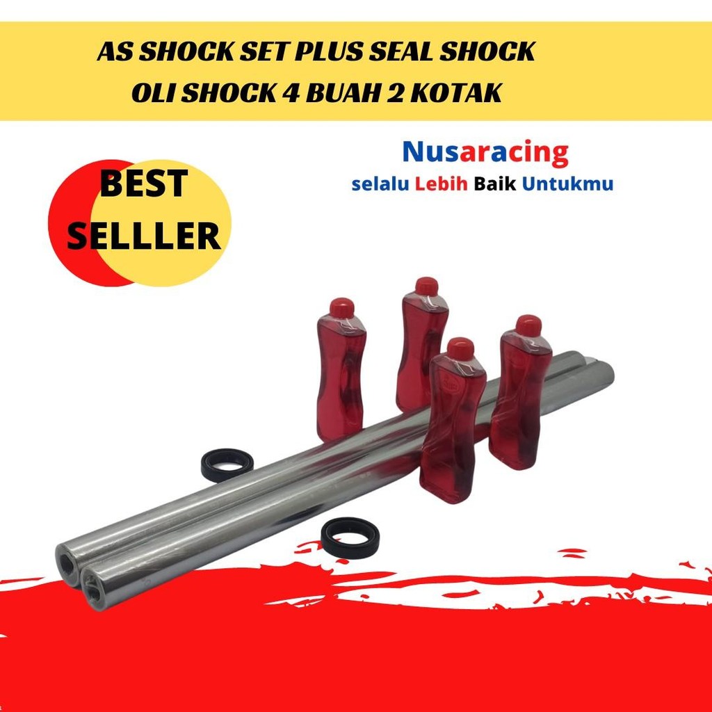 AS SHOCK DEPAN VIXION OLD 2010-2012 SET OLI SHOCK SEAL SHOCK A GRADE KOMPLIT Motorcycle